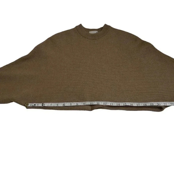 Aritzia Wilfred Free Lolan Sweater Cropped Oversized Merino Wool Brown Tan Small - Picture 8 of 11